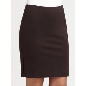 EILEEN FISHER | Brown Ponte Knit Stretch Skirt